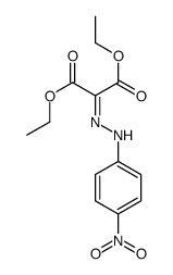 2-(4-Nitrophenyl)hydrazonomalonic acid diethyl ester结构式