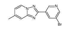2-(5-bromopyridin-3-yl)-7-methyl[1,2,4]triazolo[1,5-a]pyridine Structure