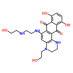 8,11-dihydroxy-4-(2-hydroxyethyl)-6-((2-((2-hydroxyethyl)amino)ethyl)amino)-1,2,3,4,7,12-hexahydronaphtho(2,3-f)quinoxaline-7,12-dione picture
