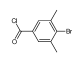 4-bromo-3,5-dimethylbenzoyl chloride结构式