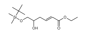 ethyl (E)-6-(tert-butyldimethylsilyloxy)-5-hydroxy-2-hexenoate Structure