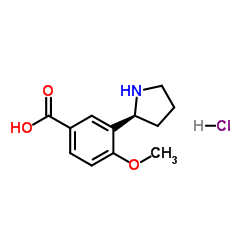 (S)-4-Methoxy-3-(pyrrolidin-2-yl)benzoic acid hydrochloride Structure