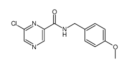 6-chloro-N-(4-methoxybenzyl)pyrazine-2-carboxamide Structure