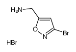 1-(3-Bromo-1,2-oxazol-5-yl)methanamine hydrobromide (1:1) Structure
