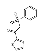 1-(thiophen-2-yl)-2-(phenylsulfonyl)ethanone结构式