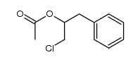 2-acetoxy-1-chloro-3-phenylpropane Structure