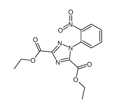diethyl 1-(2-nitrophenyl)-1,2,4-triazole-3,5-dicarboxylate结构式
