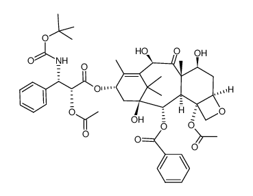 2'-乙酰基多西他赛结构式