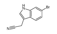 2-(6-溴-1H-吲哚-3-基)乙腈结构式