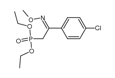 diethyl (2-(4-chlorophenyl)-2-(methoxyimino)ethyl)phosphonate结构式