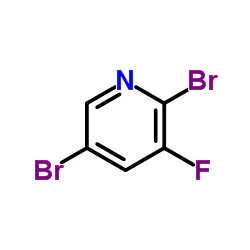 2,5-Dibromo-3-fluoropyridine Structure
