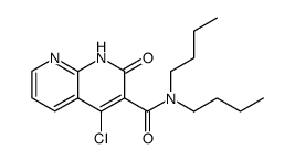 N,N-dibutyl-4-chloro-1,2-dihydro-2-oxo-1,8-naphthyridine-3-carboxamide Structure