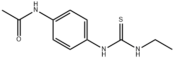 1-(4-acetamidophenyl)-3-ethyl-2-thiourea结构式