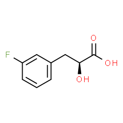 (S)-3-(3-氟苯基)-2-羟基丙酸结构式