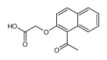 2-(1-acetylnaphthalen-2-yloxy)acetic acid结构式