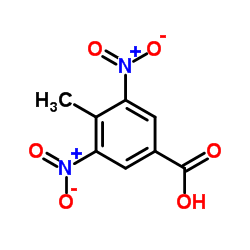 3,5-二硝基-4-甲基苯甲酸结构式