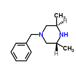 (3R,5r)-1-苄基-3,5-二甲基哌嗪结构式