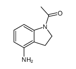 1-(4-氨基吲哚啉-1-基)乙酮结构式