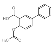 [1,1'-Biphenyl]-3-carboxylicacid, 4-(acetyloxy)-结构式