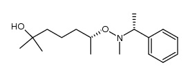 (6R,αR)-2-Methyl-6-[N-methyl-N-(α-methylbenzyl)aminooxy]heptan-2-ol Structure