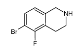 6-Bromo-5-Fluoro-1,2,3,4-Tetrahydroisoquinoline structure