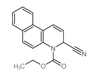 Benzo[f]quinoline-4(3H)-carboxylic acid, 3-cyano-, ethyl ester结构式