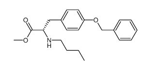 (S)-N-butyl-O-benzyltyrosine methyl ester结构式