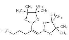 1-庚烯-1,2-二硼酸双(2,3-二甲基-2,3-丁二醇)乙酯结构式