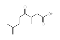 3,7-dimethyl-4-oxooct-7-enoic acid结构式
