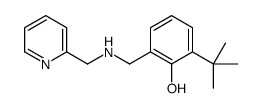 2-tert-butyl-6-[(pyridin-2-ylmethylamino)methyl]phenol Structure