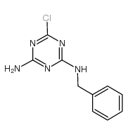 N-苄-6-氯-1,3,5-三嗪-2,4-二胺结构式