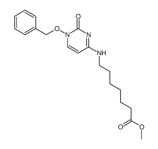 4-{[6-(methoxycarbonyl)hexyl]amino}-1-(benzyloxy)-2(1H)-pyrimidinone结构式
