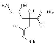 2-hydroxypropane-1,2,3-tricarbohydrazide结构式
