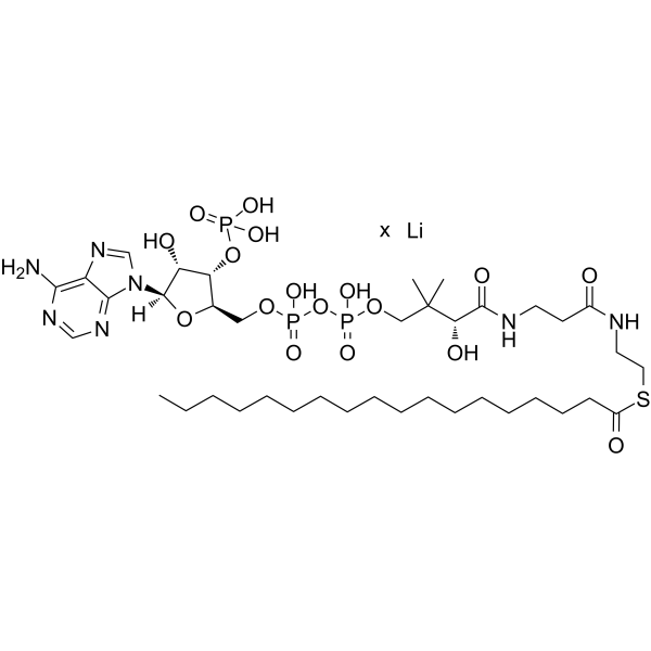 硬脂酰辅酶 A 锂盐结构式