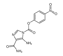 4-nitrophenyl 5-amino-4-carbamoyl-1H-imidazole-1-carboxylate结构式