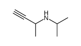 isopropyl-(1-methyl-prop-2-ynyl)-amine结构式