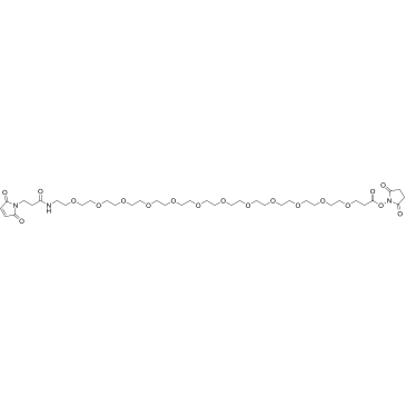 Mal-amido-PEG12-NHS Structure