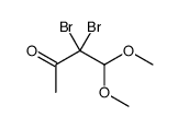 3,3-dibromo-4,4-dimethoxybutan-2-one结构式