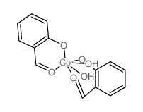 Cobalt(II) salicylaldehyde dihydrate Structure