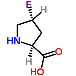 (4R)-4-Fluoro-L-proline structure
