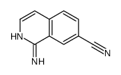 1-氨基异喹啉-7-甲腈结构式
