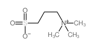 1-Propanaminium,N,N,N-trimethyl-3-sulfo-, inner salt Structure