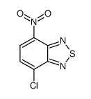 4-氯-7-硝基-2,1,3-苯并噻二唑结构式