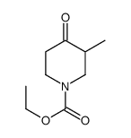 3-甲基-4-氧代-1-哌啶羧酸乙酯结构式