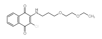 1,4-Naphthalenedione,2-chloro-3-[[3-(2-ethoxyethoxy)propyl]amino]-结构式