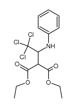 diethyl 2-(2,2,2-trichloro-1-(phenylamino)ethyl)malonate结构式