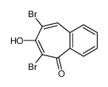 5,7-Dibrom-6-hydroxy-2,3-benzotropon结构式