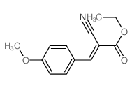 2-Propenoic acid,2-cyano-3-(4-methoxyphenyl)-, ethyl ester Structure