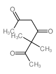 2,4,6-Heptanetrione,3,3-dimethyl- Structure