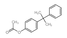Phenol,4-(1-methyl-1-phenylethyl)-, 1-acetate structure